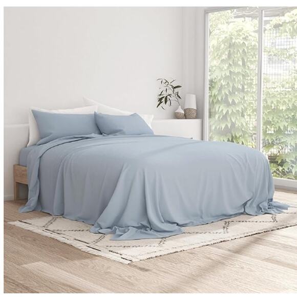 Sheet Set 4-Piece Microfiber Essential Ultra Soft Bedding, twin - Picture 1 of 5